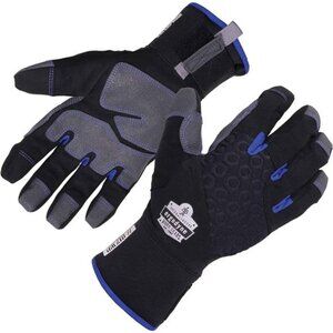 Waterproof Work Gloves, Thermal Insulated, Touchscreen, Reinforced Palms Black
